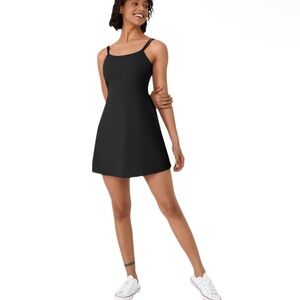 HALARA Black Midi Dress